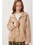 Oversize Suni Süet Bomber Ceket LAN0081 Bej 4