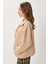 Oversize Suni Süet Bomber Ceket LAN0081 Bej 5