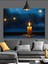 Mum Işığı Karanlık Gece Manzarası Dekoratif Kanvas - Mdf Ahşap Tablo 4