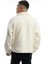 Erkek Oversize Çıt Çıt Kapamalı Cepli Ekru Peluş Ceket 10