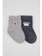 2li Bear Penye Soket Çorap 10116 Gri 2