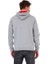 Erkek İskelet Nakışlı 3 İplik Kapüşonlu Sweatshirt Gri 4