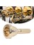 12.7mm 5g Trombon Ağızlık Euphonium Ağız Parçası Küçük Şaft Gümüş Kaplama Pirinç Ağızlık Tenor Trombon Için Premium Ses Kalitesi Hafif Tasarım (Gold) 4