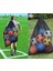 Futbol Topu Çantası, Ayarlanabilir Omuz Askısı Tasarımlı Ekstra Büyük Ipli Spor Top Çantası, Basketbol, Futbol, Beyzbol, Yüzme Ekipmanlarını Tutmak Için Ağır Hizmet Tipi Örgü Top Çantası 4
