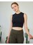 Kalın Askılı Büstiyer Bisiklet Yaka Spor Crop Top 4