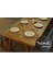 Doğal Ahşap Yemek Masası Takımı Country Tasarım Açık Ceviz 120x80 cm 2 Adet Bank 6