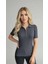 Kadın Kısa Kollu Triko Bluz 4