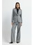 Çizgili Blazer Ceket C.gri 11945697000 3