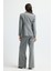 Çizgili Blazer Ceket C.gri 11945697000 6