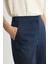 Jean Görünümlü Geniş Paça Pantolon Lacivert 153L9470001 2
