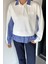 Kadın Polo Yaka Gömlek Garnili Sweatshirt P-00019010 1