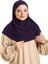 Mürdüm Pratik Hazır Geçmeli Tesettür Eşarp Sandy Kumaş Kendinden Boneli 1290_07 2