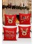 Yılbaşı Serisi Çift Tarafı Dijital Baskılı 4'lü Kırlent Kılıfı Seti (Christmas Noel Cushion Cover) 1