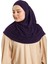 Mürdüm Pratik Hazır Geçmeli Tesettür Eşarp Sandy Kumaş Kendinden Boneli 1290_07 4