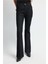 Ispanyol Paça Denim Pantolon Siyah 15345843000 2