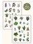 2'li Çiçek,bitki Temalı Sticker Seti / Bullet Journal Scrapbook Kolaj Için Uygun 1