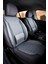 Dacia Duster Uyumlu Lüks Yarı Deri Bel Destekli Oto Koltuk Kılıfı Vera Series Füme Renk 1