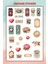 Vintage Temalı Sticker Seti Bullet Journal Ajanda Için Uygun 1