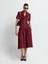 Pileli Midi Etek Bordo 12742610008 1