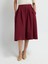 Pileli Midi Etek Bordo 12742610008 3