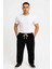 Erkek Fitilli Kadife Cepli Buggy Pantolon Oversize Rahat Kalıp - Siyah 1