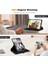 Samsung Galaxy Tab A9 Plus X210 Yatay ve Dikey Standlı 360 Derece Döner Tablet Kılıfı Siyah 3