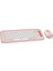 Pop Icon Combo Kablosuz Klavye ve Mouse Seti, Bluetooth, Konforlu Tasarım, Programlanabilir Tuşlar, Sessiz Tıklamalar, 3 Cihaza Kadar Easy-Switch, Türkçe Q Klavye, Pembe 1