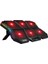 6 Fanlı Rgb Işıklı Dijital Ekranlı Laptop Soğutucu Stand, 7 Kademeli Yükseklik Ayarlı Süper Soğutucu Stand 1