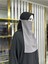 Iç Peçe Dikdörtgen ,hijab.nikap Gri Renk 1