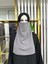 Iç Peçe Dikdörtgen ,hijab.nikap Gri Renk 2