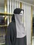 Iç Peçe Dikdörtgen ,hijab.nikap Gri Renk 3