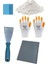 Duvar Tamir Seti 2 kg Saten Alçısı,spatula,zımpara,sıva Süngeri,işçi Eldiveni 5 Parça Set 1