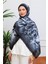Floral Suluboya Desenli Dijital Soft Şal 2