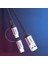 2'si 1 Arada Örgülü Type-C Micro USB Şarj ve Data Kablosu 1 Metre 4