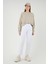 Mom Comfort Jean Beyaz 9