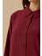 Kadın Gömlek Yaka Uzun Kollu Basic Tunik 1010 Bordo 3