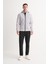 Caz 13115 Kapşonlu Beli Lastikli Erkek Micro Mont Gri 3