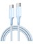 Usb-C 100W 5A Qc Pd Örgülü Hızlı Şarj Kablosu, 1 Metre, Mavi, 65253 1