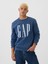 Erkek Mavi Gap Logo Fleece Sweatshirt 5