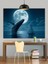 Ay ve Balina Kuyruğu Dekoratif Kanvas - Mdf Ahşap Tablo 4