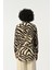 Kadın Zebra Desenli Oversize Kesim Gömlek 5
