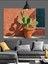 Saksı Içinde Kaktüs Bitkisi Dekoratif Kanvas - Mdf Ahşap Tablo 3
