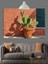 Saksı Içinde Kaktüs Bitkisi Dekoratif Kanvas - Mdf Ahşap Tablo 4