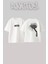 Thor Cekic Tasarım Sırt Baskılı Pamuk Beyaz Oversize T-Shirt 1