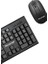 Deskmate+ Siyah Türkçe Q Ev Ofis Kullanımına Uygun USB Kablolu Klavye ve Mouse Seti 2