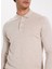 Polo Yaka Basic Düz Bej Melanj Erkek Kazak F5WM-KZK 2553 4