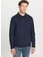 Polo Yaka Lacivert Erkek Sweatshırt ACE052261086_LAC 1