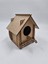 Ahşap Kuş Yuvası Evi Boyanabilir (Etkkinlik Için) 15 cm x 12 cm x 10 cm 1