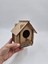 Ahşap Kuş Yuvası Evi Boyanabilir (Etkkinlik Için) 15 cm x 12 cm x 10 cm 3