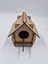 Ahşap Kuş Yuvası Evi Boyanabilir (Etkkinlik Için) 15 cm x 12 cm x 10 cm 6